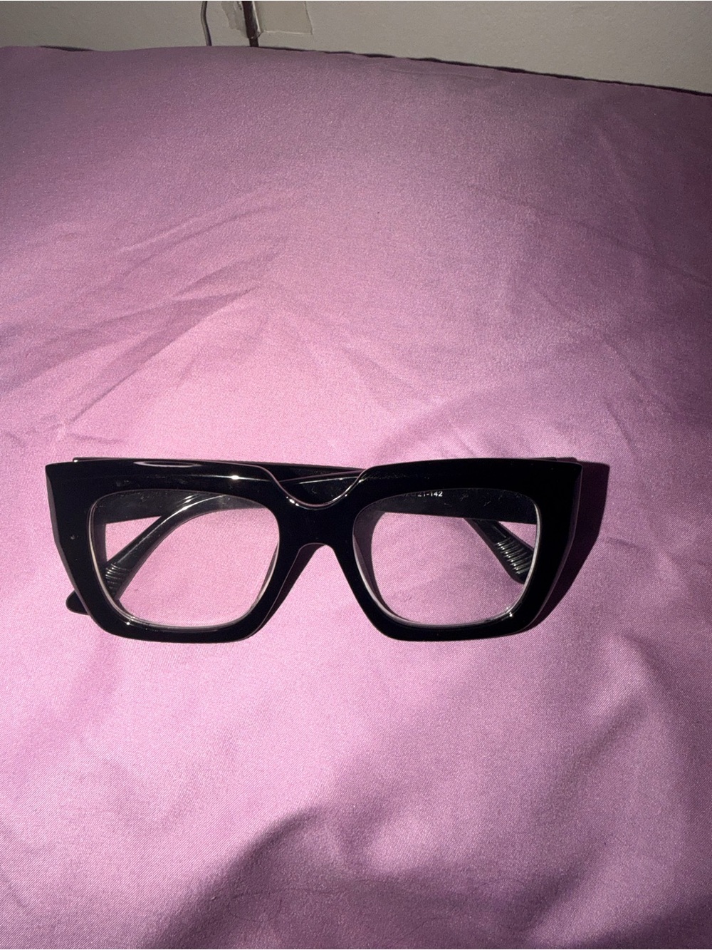 Black Thick Frame Cat-Eye Women's Glasses